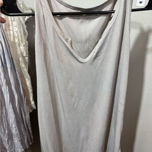 Light Grey Ribbed Tank Top
